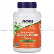 Ginkgo Biloba, Double Strength 120 mg 200 Veg Capsules