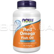 Now Foods, Red Omega Fish Oil, Red Yeast Rice with CoQ10, 90 Softgels