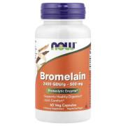 Now Foods, Bromelain 500 mg, 60 Veg Capsules