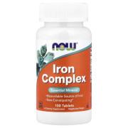 Now Foods, Iron Complex, 100 Tablets