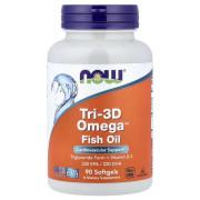 Now Foods, Tri-3D Omega Fish Oil, 90 Softgels