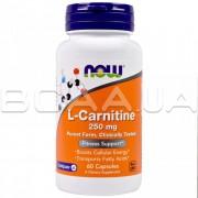 Now Foods, L-Carnitine 250 mg, 60 Capsules