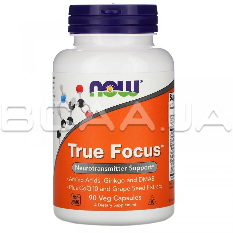 Now Foods, True Focus (Витамины для фокусировки), 90 Veg Capsules ...