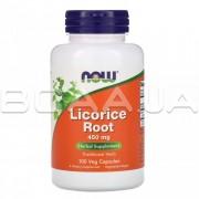 Now Foods, Licorice Root (Корень Солодки) 450 mg, 100 Veg Capsules