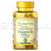 Vitamin D3 250 mcg (10,000 IU) 200 Rapid Release Softgels