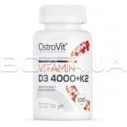 Ostrovit, Vitamin D3 4000 + K2, 100 Tablets