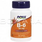 B-6 50 mg 100 Tablets