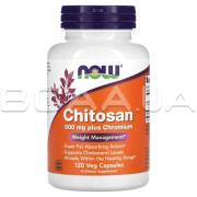 Now Foods, Chitosan 500 mg plus Chromium, 120 Veg Capsules