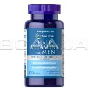 Mens Hair Vitamins 5000 mcg of Biotin 120 Softgels