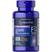 Puritans Pride, 7 Day Formula Glucosamine, Chondroitin, MSM & Boswellia Extract, 60 Coated Caplets