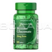 Ferrous Gluconate (28 mg Iron) 100 Tablets