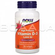 Vitamin D-3 High Potency, 1,000 IU, 180 Softgels
