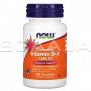 Chewable Vitamin D-3, Natural Fruit Flavor, 1,000 IU, 180 Chewables