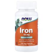 Now Foods, Iron 18 mg, 120 Veg Capsules