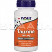 Now Foods, Taurine 500 mg, 100 Veg Capsules