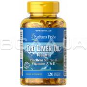 Cod Liver Oil 1000 mg 120 Rapid Release Softgels