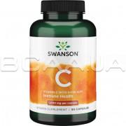 Swanson, Vitamin C 1000 mg with Rose Hips (Вітамін С, Шипшина), 90 Сapsules
