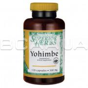 Yohimbe 500 mg, Superior Herbs, 120 Capsules