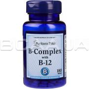 Puritans Pride, Vitamin B-Complex with Vitamin B-12 (Витамин Б), 180 Tablets