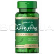 Puritans Pride, Ginseng Complex with Royal Jelly, 50 Rapid Release Capsules