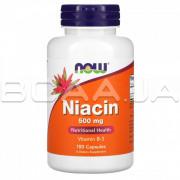 Niacin 500 mg, 100 Capsules