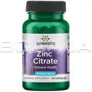 Zinc Citrate 30 mg 60 Capsules