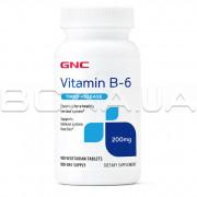Vitamin B-6, Timed Release, 200 mg, 100 Vegetarian Tablets