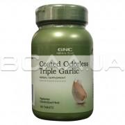 Coated Odorless Triple Garlic, Herbal Plus, 100 Tablets
