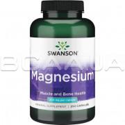 Swanson, Magnesium (Магний) 200 mg, 250 Capsules