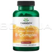 Swanson, Super Stress B-Complex with Vitamin C, 100 Capsules