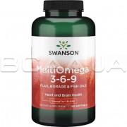 Swanson, MultiOmega 3-6-9 Flax, Borage & Fish Oils, OmegaTru Blend, 120 Softgels