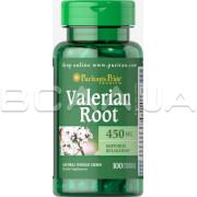 Puritans Pride, Valerian Root 450 mg, 100 Rapid Release Capsules