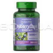 Puritans Pride, Bilberry Fruit Extract 1000 mg, 180 Rapid Release Softgels