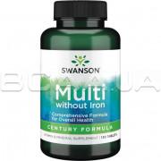 Swanson, Multi without Iron (Витамины, не содержат железа), Century Formula, 130 Tablets