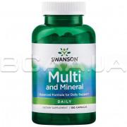Swanson, Multi and Mineral (Витамины и Минералы) Daily, 100 Capsules