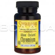 Swanson, Albion Chelated Chromium (Хелатный Хром) 200 mcg, 180 Capsules