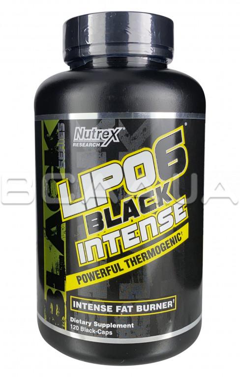 Nutrex Research Nutrex, Lipo-6 Black Intense, Powerful Thermogenic, 120 ...