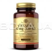 Solgar, Vitamin E 67 MG (100 IU) Mixed, 100 Softgels (d-Alpha Tocopherol & Mixed Tocopherols)