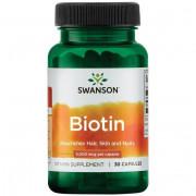 Swanson, Biotin 5000 mcg, 30 Capsules