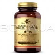 Solgar, Bilberry Ginkgo Eyebright Complex Plus Lutein, 60 Vegetable Capsules