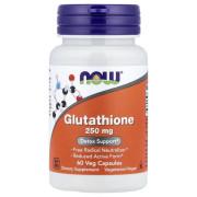 Now Foods, Glutathione 250 mg, 60 Veg Capsules