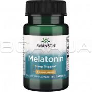 Swanson, Melatonin 3 mg, 60 Capsules