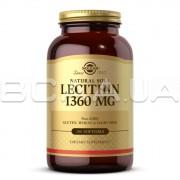Solgar, Lecithin (Лецитин) 1360 mg, 100 Softgels