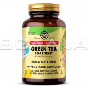 Solgar, SFP Green Tea (зеленый чай) Leaf Extract, 60 Vegetable Capsules