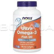 Now Foods, Ultra Omega-3 Fish Oil, 180 Fish Softgels