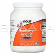 Now Foods, Sunflower Lecithin (Лецитин Подсолнечника), Pure Powder, 454 g