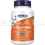 Now Foods, L-Carnitine, 1000 mg, 50 Tablets