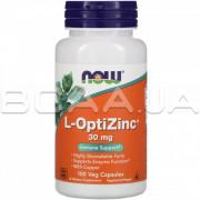 Now Foods, L-OptiZinc, 30 mg, 100 Veg Capsules