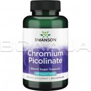 Swanson, Chromium Picolinate (Пиколинат Хрома) 200 mcg, 200 Capsules