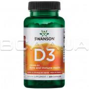 Swanson, Vitamin D-3 1,000 IU (25 mcg) 250 Сapsules
